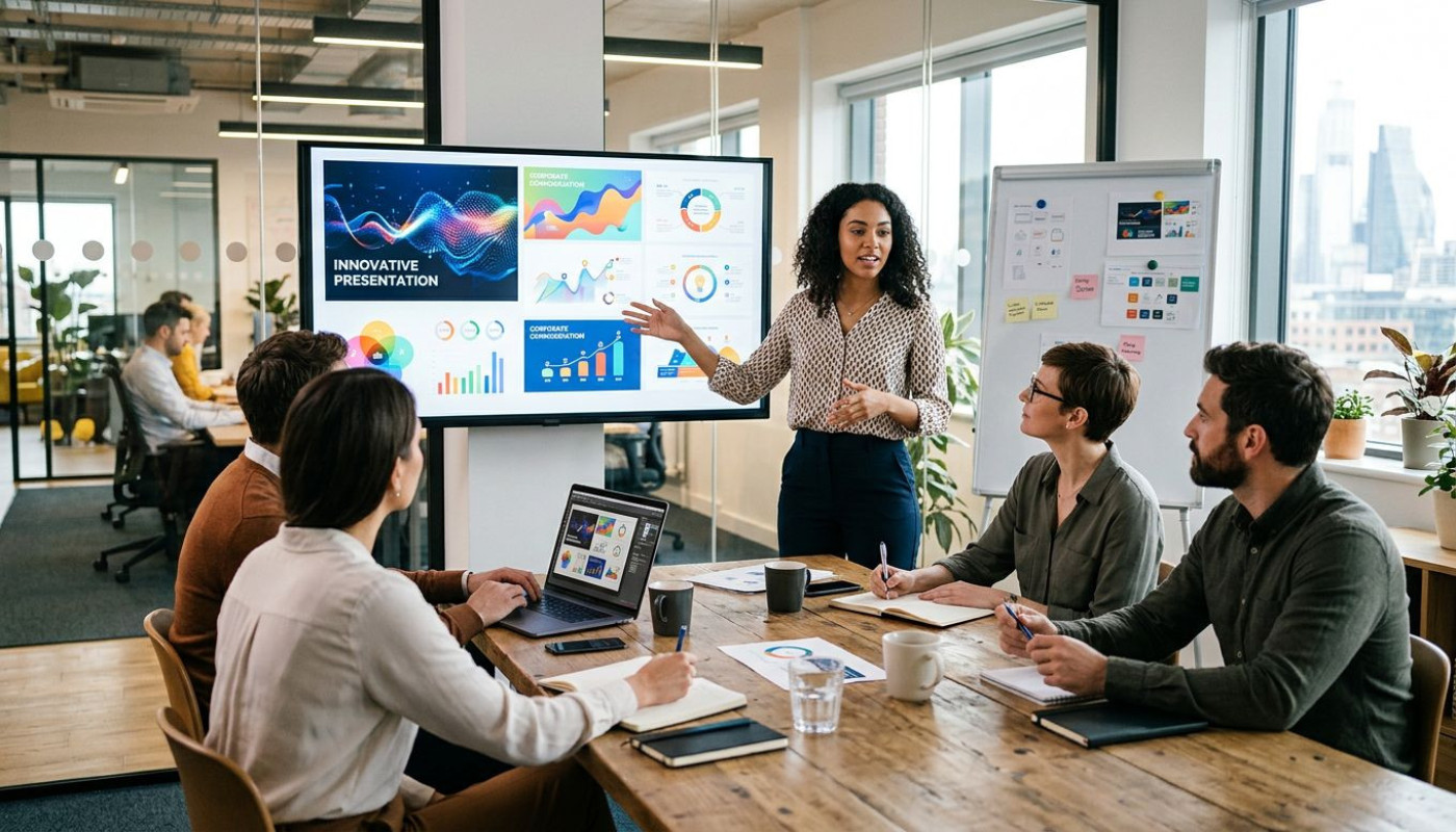 Enhancing Corporate Communication Through Innovative Presentation Designs